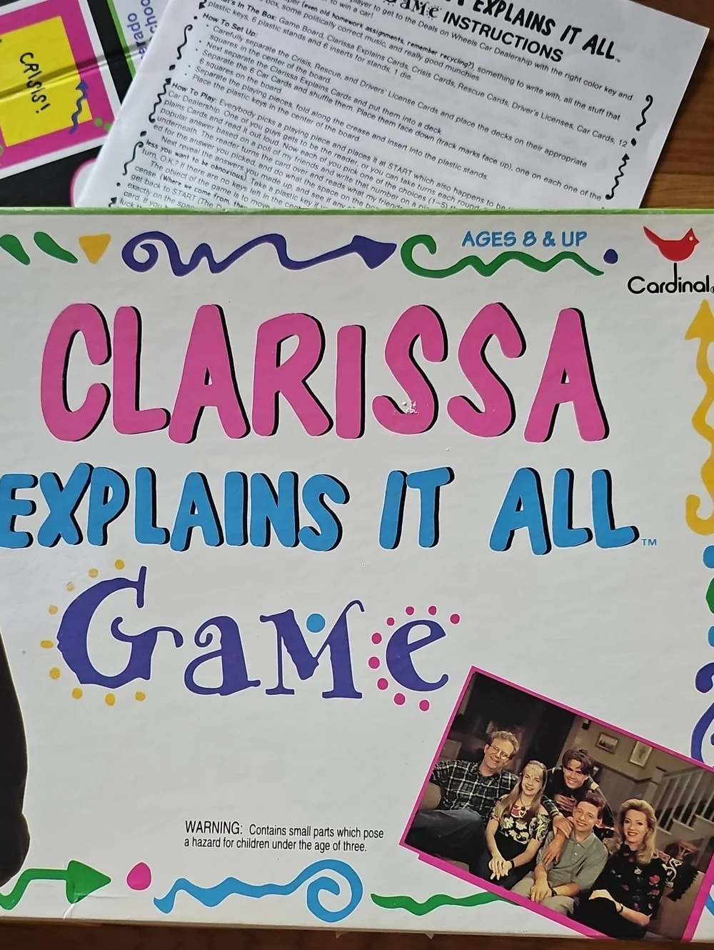 Vintage 1994 Clarissa Explains It All Board Game Nickelodeon Complete